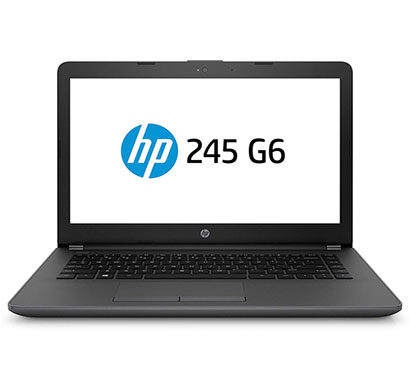 hp 245-g6 (6ga00pa) laptop (amd dual-core a9-9425/ 4gb ram/ 1tb hdd/ dos/ amd radeon r5 graphics/ 14 inch), black
